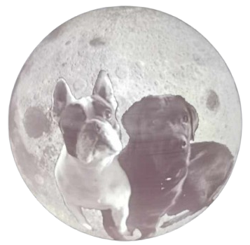 USB 3D printed Moon - Image 3