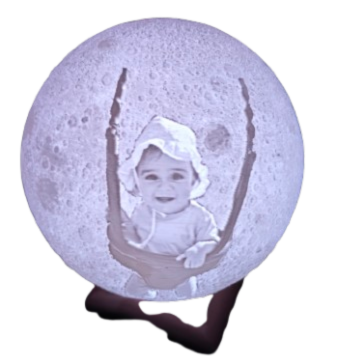 USB 3D printed Moon